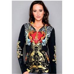 New Womans Christian Audigier Hoody
