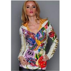 New Womans Christian Audigier Hoody