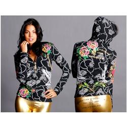 New Womans Christian Audigier Hoody