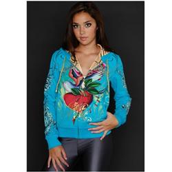 New Womans Christian Audigier Hoody