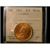 1913 $10 Gold ICCS MS63. Nice and choice.