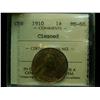 Image 1 : 1910 1¢ ICCS MS60 Cleaned
