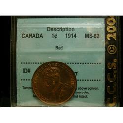 1914 1¢ CCCS MS62 Red