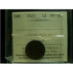1923 1¢ ICCS VF30