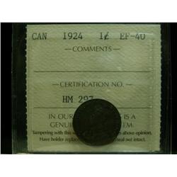 1924 1¢ ICCS EF40