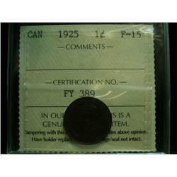 1925 1¢ ICCS F15