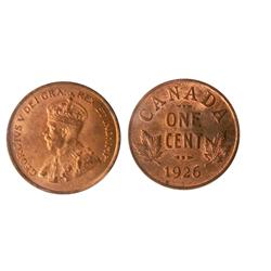 1926 1¢ ICCS MS64RD. 80% red, outstanding obverse. Only 2 examples finer.