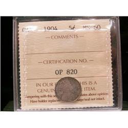 1904 5¢ ICCS MS60