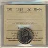 Image 1 : 1928 5¢ ICCS MS64.