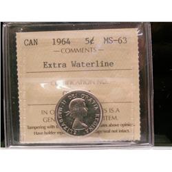 1964 5¢ EWL ICCS MS63