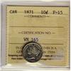 Image 1 : 1871 10¢ ICCS F15