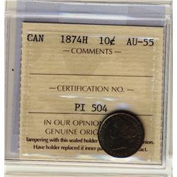 1874H 10¢ ICCS AU55
