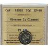 Image 1 : 1881H 10¢ Obv 2 ICCS EF40 Cleaned