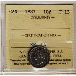 1887 10¢ ICCS F15
