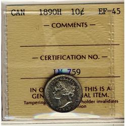 1890H 10¢ ICCS EF45
