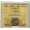 Image 1 : 1891 10¢ 22Lvs ICCS EF45