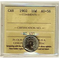 1902 10¢ ICCS AU58