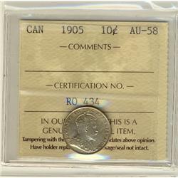 1905 10¢ ICCS AU58