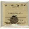 Image 1 : 1908 10¢ ICCS EF45