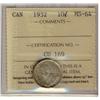 Image 1 : 1932 10¢ ICCS MS64