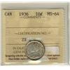 Image 1 : 1936 10¢ ICCS MS64