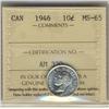 Image 1 : 1946 10¢ ICCS MS65