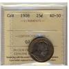 Image 1 : 1908 25¢ ICCS AU50