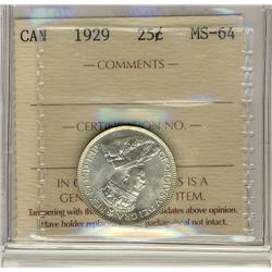 1929 25¢ ICCS MS64