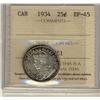 Image 1 : 1934 25¢ ICCS EF45