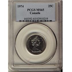 1974 25¢ PCGS MS65.
