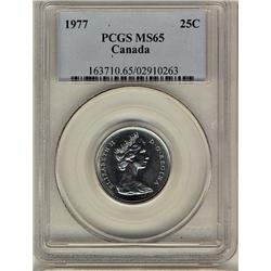 1977 25¢ PCGS MS65.