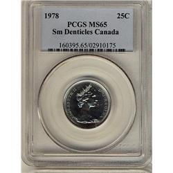 1978 25¢ Sm Dent.  PCGS MS65.