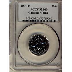 2004-P 25¢ Moose PCGS MS69.