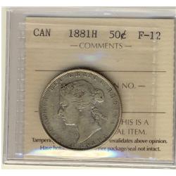 1881H 50¢ ICCS F12