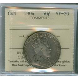 1904 50¢ ICCS VF20.