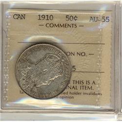 1910 50¢ ICCS AU55