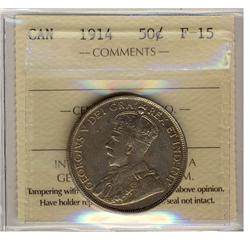1914 50¢ ICCS F15