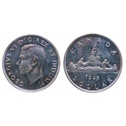 1945 $1 ICCS MS63. Brilliant and lustrous.