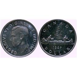 1947 $1 BL7 ICCS MS64.  Full white in colour.