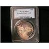 Image 1 : 1947 $1 ML PCGS MS64.  Superb tone and eye appeal.