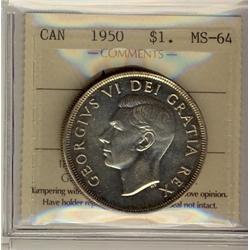 1950 $1 ARN ICCS MS64