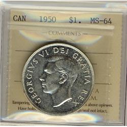 1950 $1 ICCS MS64