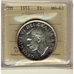 1951 $1 ARN ICCS MS63