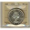 Image 1 : 1956 $1 ICCS MS62 Cameo