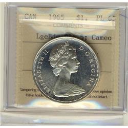 1965 $1 LgeBds Blt 5 ICCS PL65 Cameo