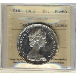 1965 $1 LgeBds Ptd 5 ICCS PL66 Cameo