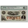Image 1 : The Bank of Clifton 1859 $3 #8223 CH-125-10-04-04, PMG Gem UNC65 EPQ.