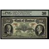 Image 1 : The Bank of Montreal 1931 $20 #000097, CH505-58-06,  PMG VF30, Rare with low serial number.