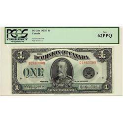 1923 $1 DC-25n #D2863309 PCGS UNC62PPQ