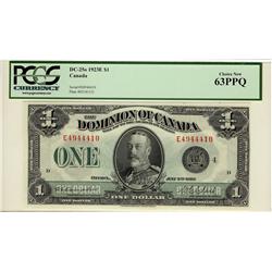 1923 $1 DC-25o #E4944410 PCGS UNC63PPQ